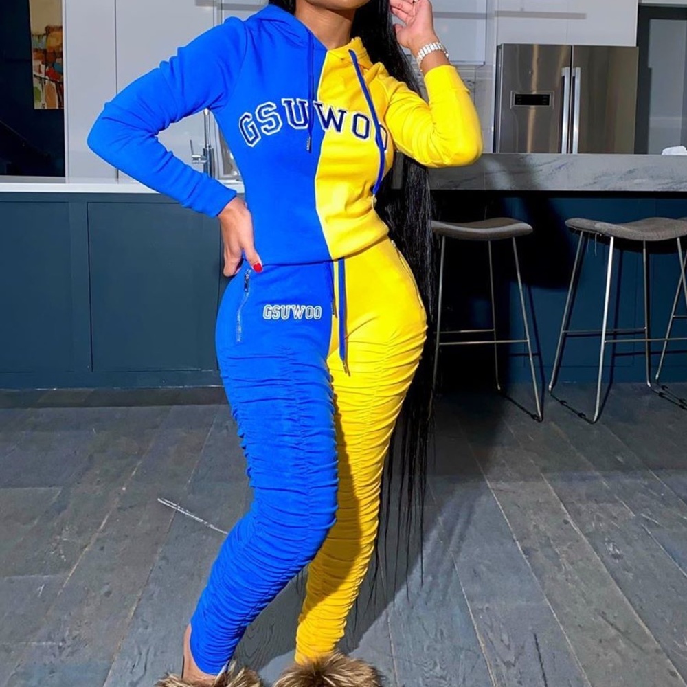 BRAND NEW NEVER WORN GSUWOO SWEATSUIT SIZE LARGE.